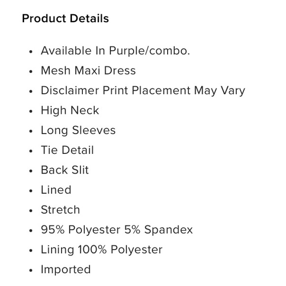 Purple Mesh Tiger Maxi Dress BRAND NEW - Picture 4 of 4